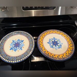 Williams Sonoma Sicily Indoor/Outdoor Melamine Dinner Plates, S/2